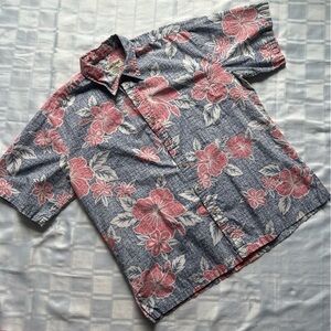 Crooke Street Hawaiian Floral Print Casual Button T-shirt